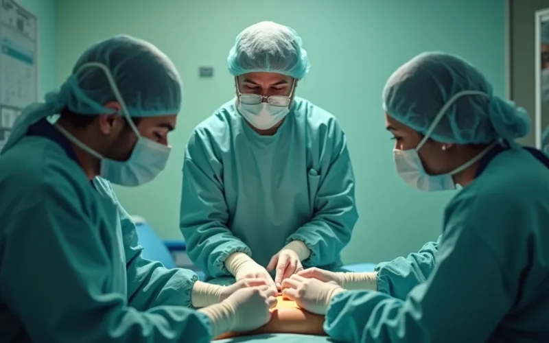 Transplante de pele em queimados por Dr. Luiz Teixeira da Silva Júnior