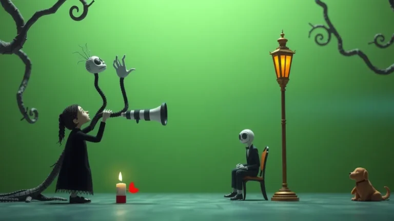Como a série Wandinha se conecta ao universo de Tim Burton