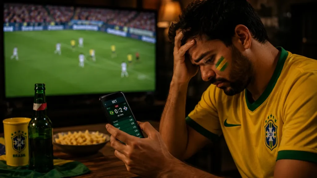 Brasil cai na Copa, mas bets já tinham roubado a emoção do futebol