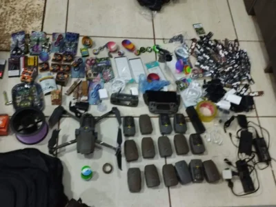 Drone com celulares é interceptado antes de abastecer presídio